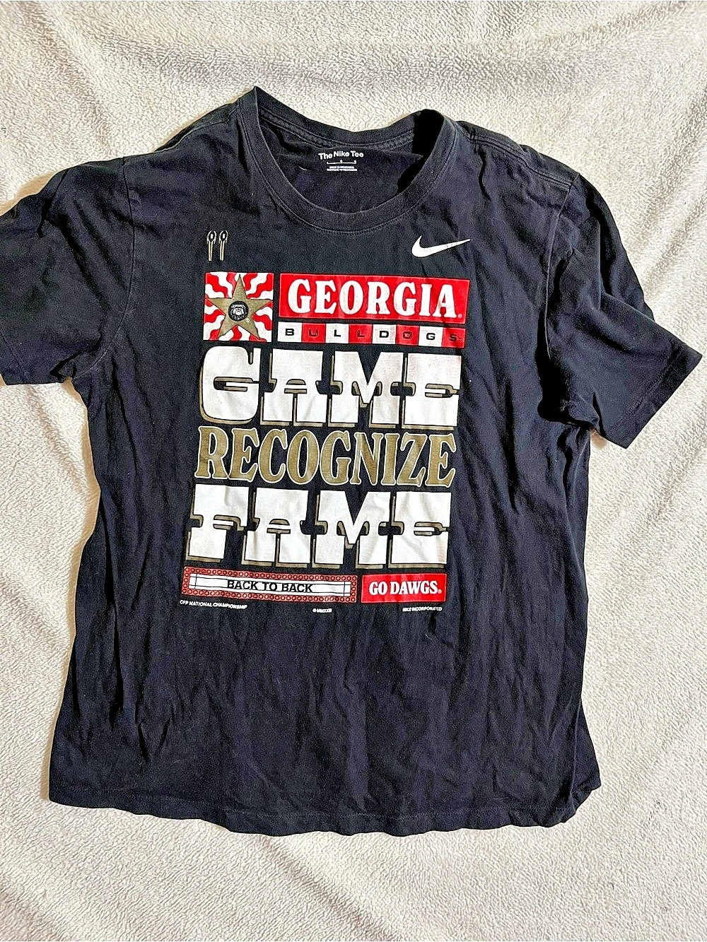 Nike Georgia Bulldogs Back-To-Back College Football Playoff National Champions